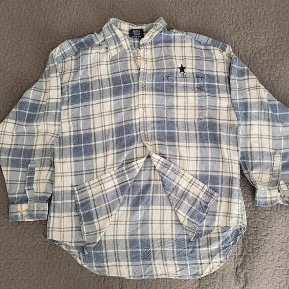 Lee Jackets & Blazers - Blue Gray Plaid Flannel by LEE Sport Size XXL